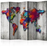 ARTGEIST 5teiliges Paravent Concrete World R cm 225x172 - 