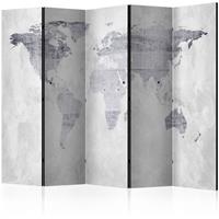 ARTGEIST 5teiliges Paravent Concrete Map Roo cm 225x172 - 