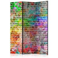 ARTGEIST 3teiliges Paravent Rainbow Wall Roo cm 135x172 - 