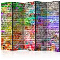 ARTGEIST 5teiliges Paravent Rainbow Wall II cm 225x172 - 