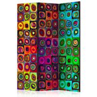 ARTGEIST 3teiliges Paravent Colorful Abstract cm 135x172 - 