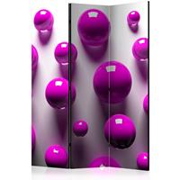 ARTGEIST 3teiliges Paravent Purple Balls Roo cm 135x172 - 