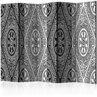 ARTGEIST 5teiliges Paravent Ethnic Monochrome cm 225x172 - 