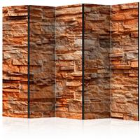 ARTGEIST 5teiliges Paravent Orange Stone II cm 225x172 - 