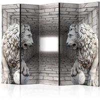 ARTGEIST 5teiliges Paravent Stone Lions II R cm 225x172 - 