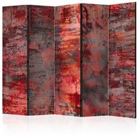 ARTGEIST 5teiliges Paravent Red Metal II Roo cm 225x172 - 