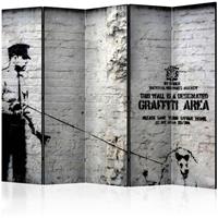 ARTGEIST 5teiliges Paravent Banksy Graffiti cm 225x172 - 