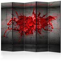 ARTGEIST 5teiliges Paravent Red Ink Blot II cm 225x172 - 