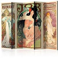 ARTGEIST 5teiliges Paravent Alphonse Mucha W cm 225x172 - 