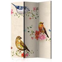 ARTGEIST 3teiliges Paravent Bird Song Room D cm 135x172 - 