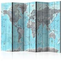 ARTGEIST 5teiliges Paravent Wooden Travels R cm 225x172 - 