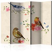 ARTGEIST 5teiliges Paravent Bird Song II Roo cm 225x172 - 