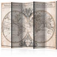 ARTGEIST 5teiliges Paravent MappeMonde GeoH cm 225x172 - 