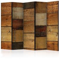 ARTGEIST 5teiliges Paravent Wooden Textures I cm 225x172 - 