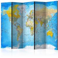 ARTGEIST 5teiliges Paravent World Classic Map cm 225x172 - 