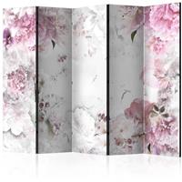 ARTGEIST 5teiliges Paravent Dancing peonies I cm 225x172 - 