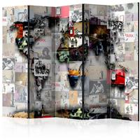 ARTGEIST 5teiliges Paravent Room divider cm 225x172 - 