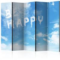 ARTGEIST 5teiliges Paravent Be happy II Room cm 225x172 - 