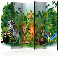 ARTGEIST 5teiliges Paravent Jungle Animals II cm 225x172 - 