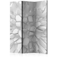 ARTGEIST 3teiliges Paravent White dahlia Roo cm 135x172 - 