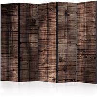 ARTGEIST 5teiliges Paravent Dark Brown Boards cm 225x172 - 