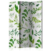 ARTGEIST 3teiliges Paravent Green Twigs Room cm 135x172 - 