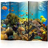 ARTGEIST 5teiliges Paravent Underwater Land I cm 225x172 - 