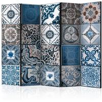 ARTGEIST 5teiliges Paravent Blue Arabesque II cm 225x172 - 