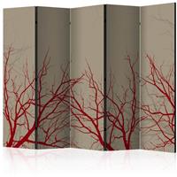 ARTGEIST 5teiliges Paravent Redhot branches cm 225x172 - 