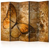 ARTGEIST 5teiliges Paravent butterfly sepia cm 225x172 - 