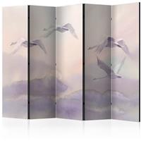 ARTGEIST 5teiliges Paravent Flying Swans II cm 225x172 - 