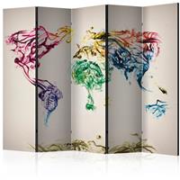 ARTGEIST 5teiliges Paravent Dancing smoke tra cm 225x172 - 