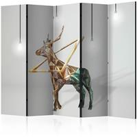 ARTGEIST 5teiliges Paravent deer 3D II Roo cm 225x172 - 