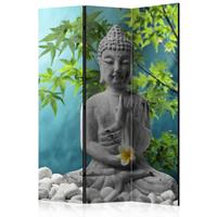 ARTGEIST 3teiliges Paravent Meditating Buddha cm 135x172 - 