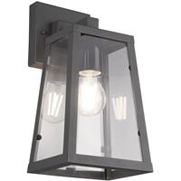 BES LED Led Tuinverlichting - Tuinlamp - Trion Aknaky - Wand - E27 Fitting - Mat Zwart - Aluminium