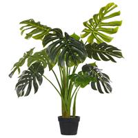 Beliani - Grüne Kunstpflanze in Monstera-Form 113 cm Monstera Plant - Grün