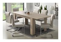 DMORA Ausziehbarer Esstisch, Ausziehbare Konsole, Moderner Tisch mit Auszug, 140 / 200x88h75 cm, Farbe Ulme hell - 
