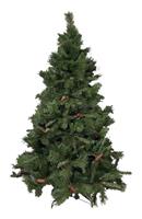 DMORA Weihnachtsbaum 'Wien', Höhe 150 cm, Inklusive Tannenzapfen, 468 ungiftige Zweige, 100x100x150 cm - 