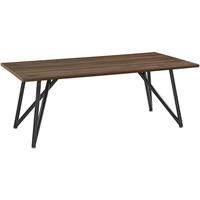 [EN.CASA] Couchtisch Säter 120 x 60 x 45 cm Dunkler Holzton