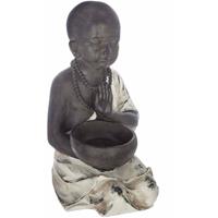 ATMOSPHERA Buddha-Figur ZEN GARDEN, mit Platz für Räucherstäbchen oder Kerze, braun