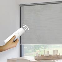 Madeco gemotoriseerd lichtdoorlatend rolgordijn E-roll grijs 100x250cm