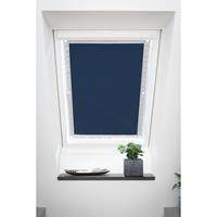 Lichtblick Dachfenster Sonnenschutz Haftfix, ohne Bohren, Verdunkelung, Blau, 47 cm x 96.9 (B L) für FK06