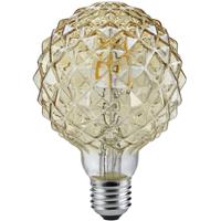 BES LED LED Lamp - Filament - Trion Globin - E27 Fitting - 4W - Warm Wit 2700K - Amber - Aluminium