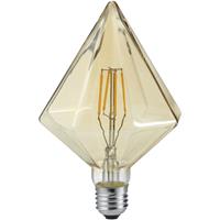 BES LED LED Lamp - Filament - Trion Krolin - E27 Fitting - 4W - Warm Wit 2700K - Amber - Aluminium