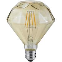 BES LED LED Lamp - Filament - Trion Dimano - E27 Fitting - 4W - Warm Wit 2700K - Amber - Aluminium