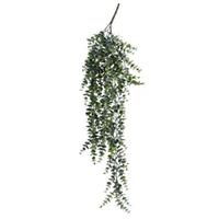 Leen Bakker Kunstplant Eucalyptus Hanging Bush - groen - 75 cm
