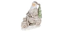 Clayre & Eef Kerstman op scooter 12*6*14 cm 6PR4725