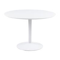 Lisomme Vino ronde houten eettafel - Metalen onderstel - Ø110 x H74 cm - Wit