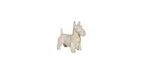 Clayre & Eef Decoratie Beeld Hond 26*14*27 cm Bruin Polyresin Decoratief Figuur Decoratieve Accessoires