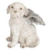 Clayre & Eef Decoratie hond met vleugels 16*13*20 cm 6PR2659